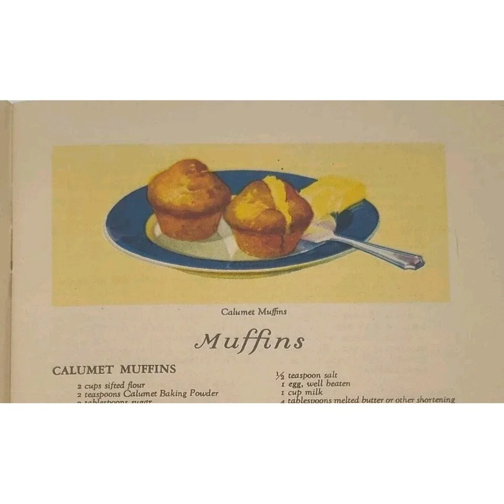 1930 Recipes Cookbook THE CALUMET BAKING BOOK New Edition SEE‎ PICS
